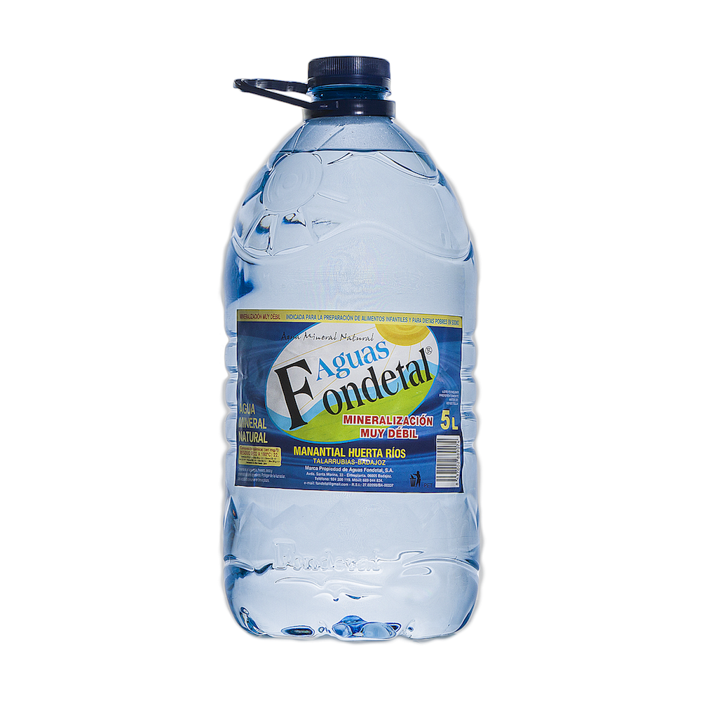 Aguas Fondetal — formato 5 L